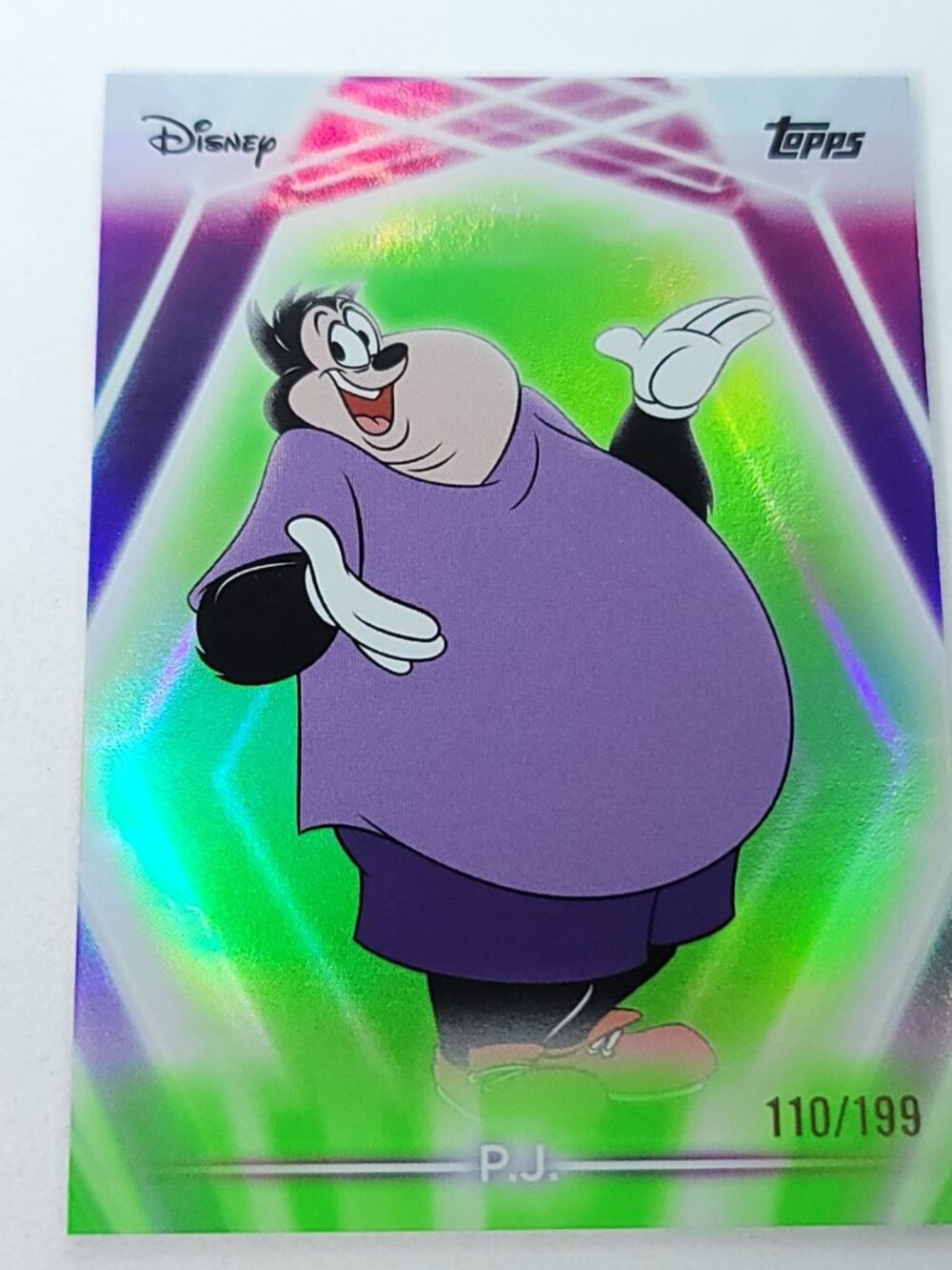Pete Topps 2026 Disney Neon Holo Parallel Refractor Limited 110/199